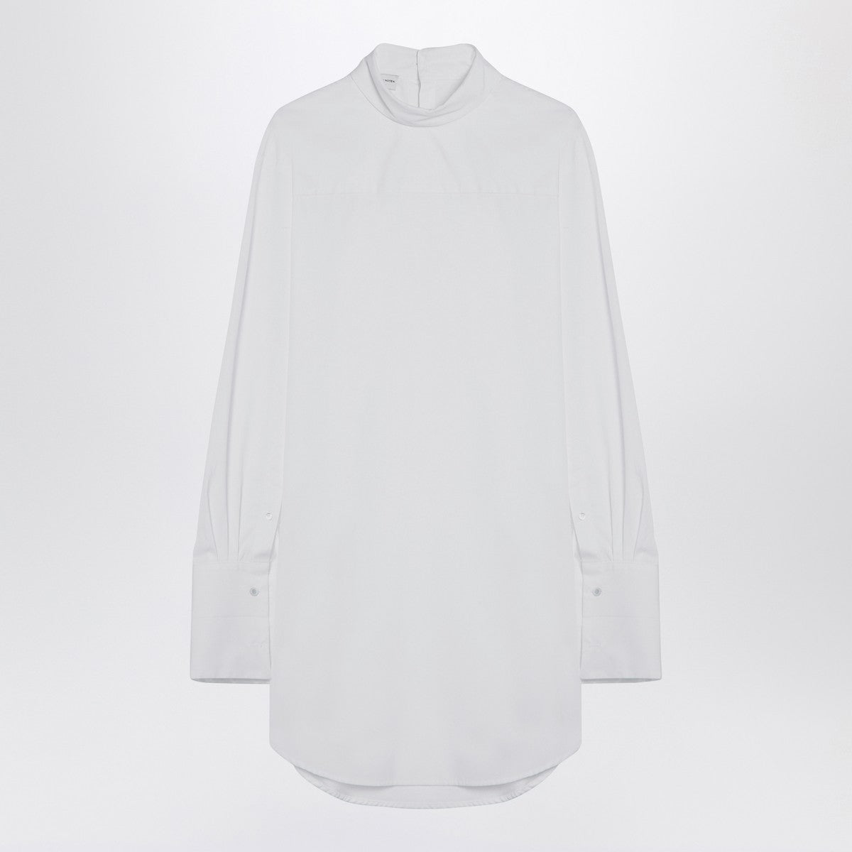 Dries Van Noten White popeline turtleneck shirt Dries Van Noten