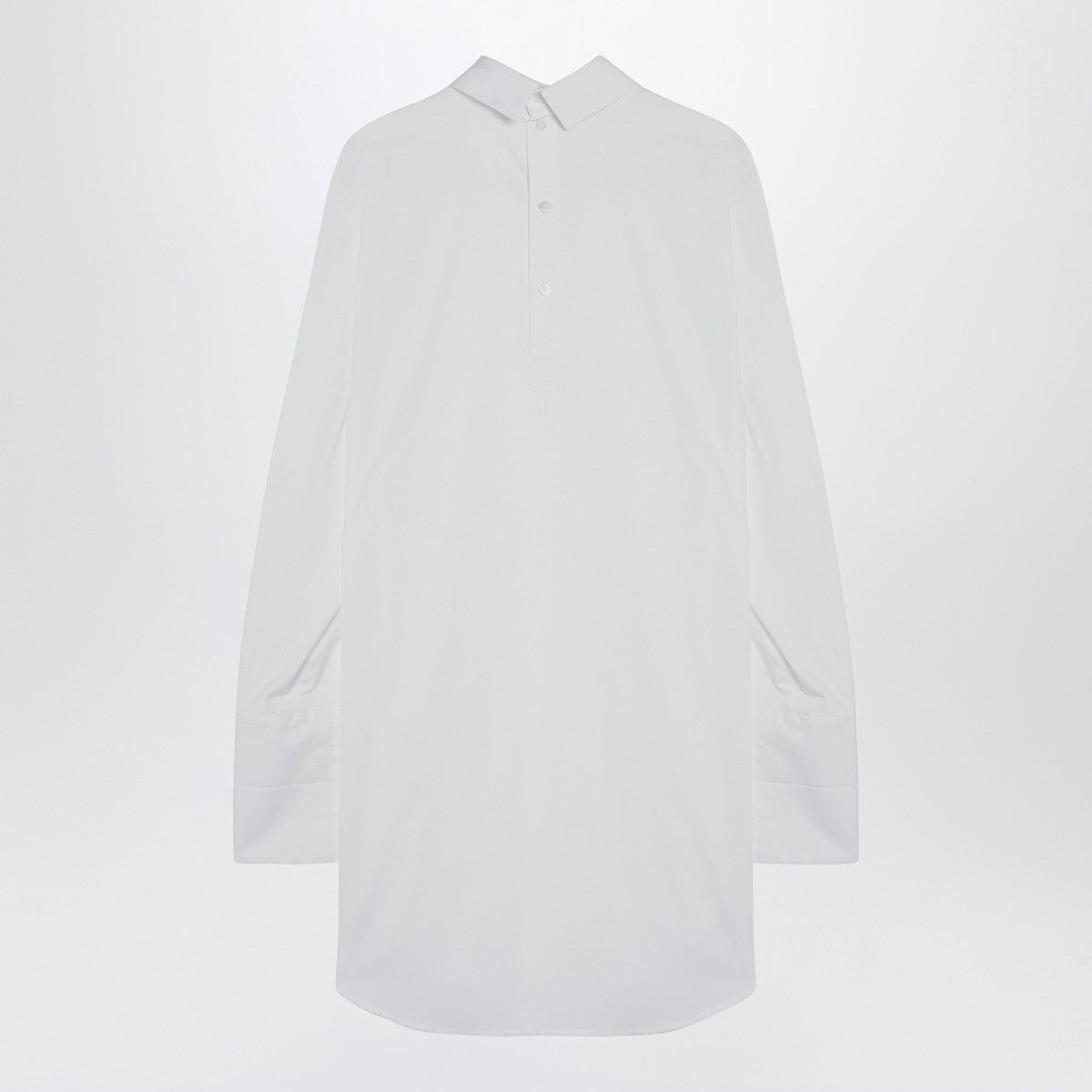 Dries Van Noten White popeline turtleneck shirt Dries Van Noten