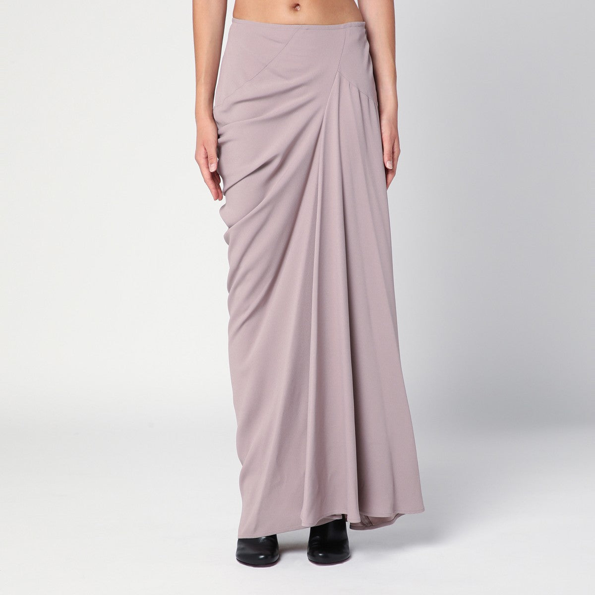 Dries Van Noten Pink long draped skirt Dries Van Noten
