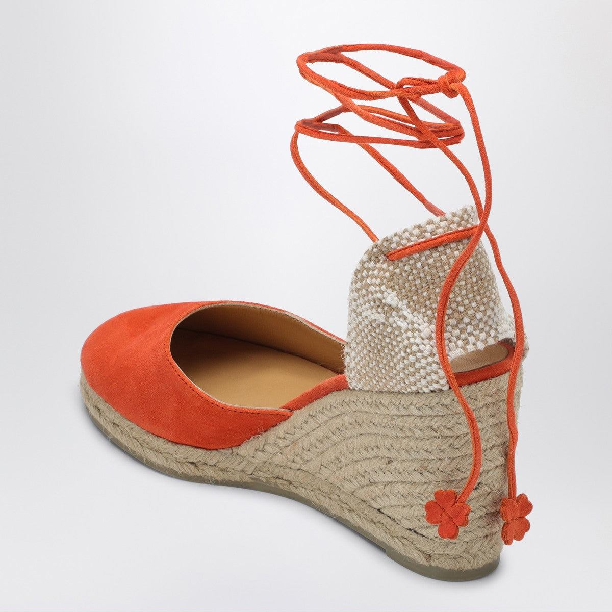 Castañer Carina 8/007 papaya-coloured espadrilles Castañer