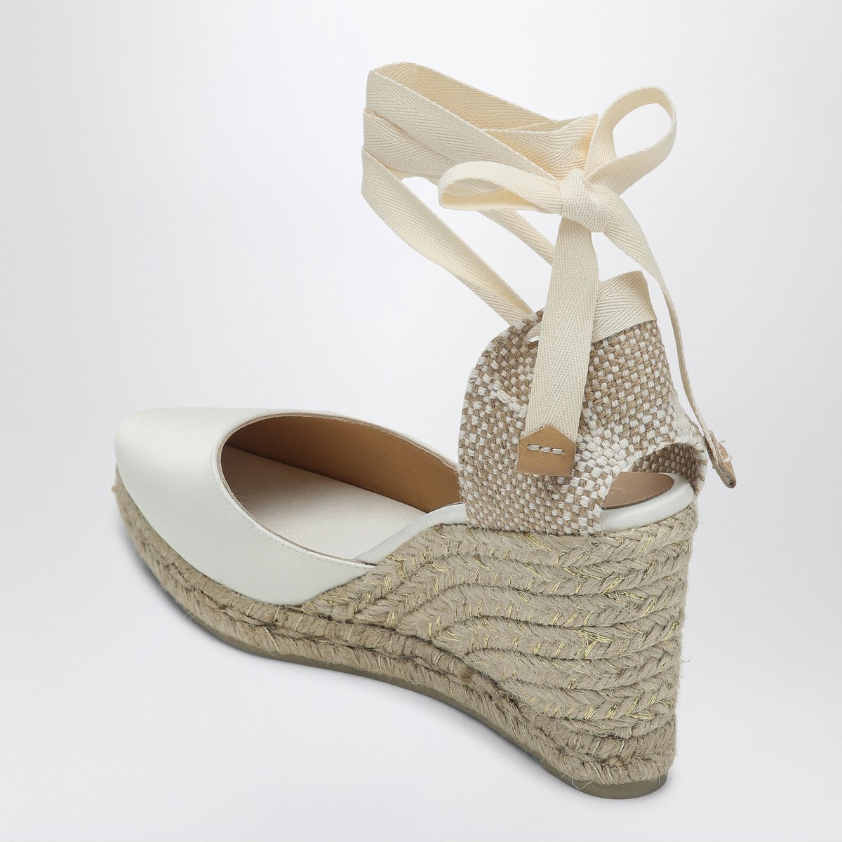 Castañer Joyce white espadrilles in satin Castañer