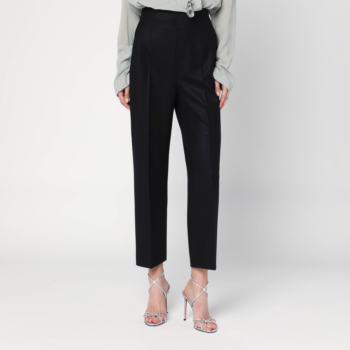 Alberta Ferretti Black wool-blend trousers Alberta Ferretti