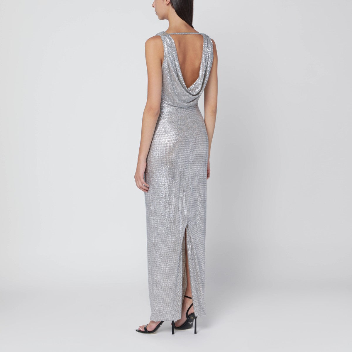 Giuseppe di Morabito Silver long dress with crystals Giuseppe Di Morabito
