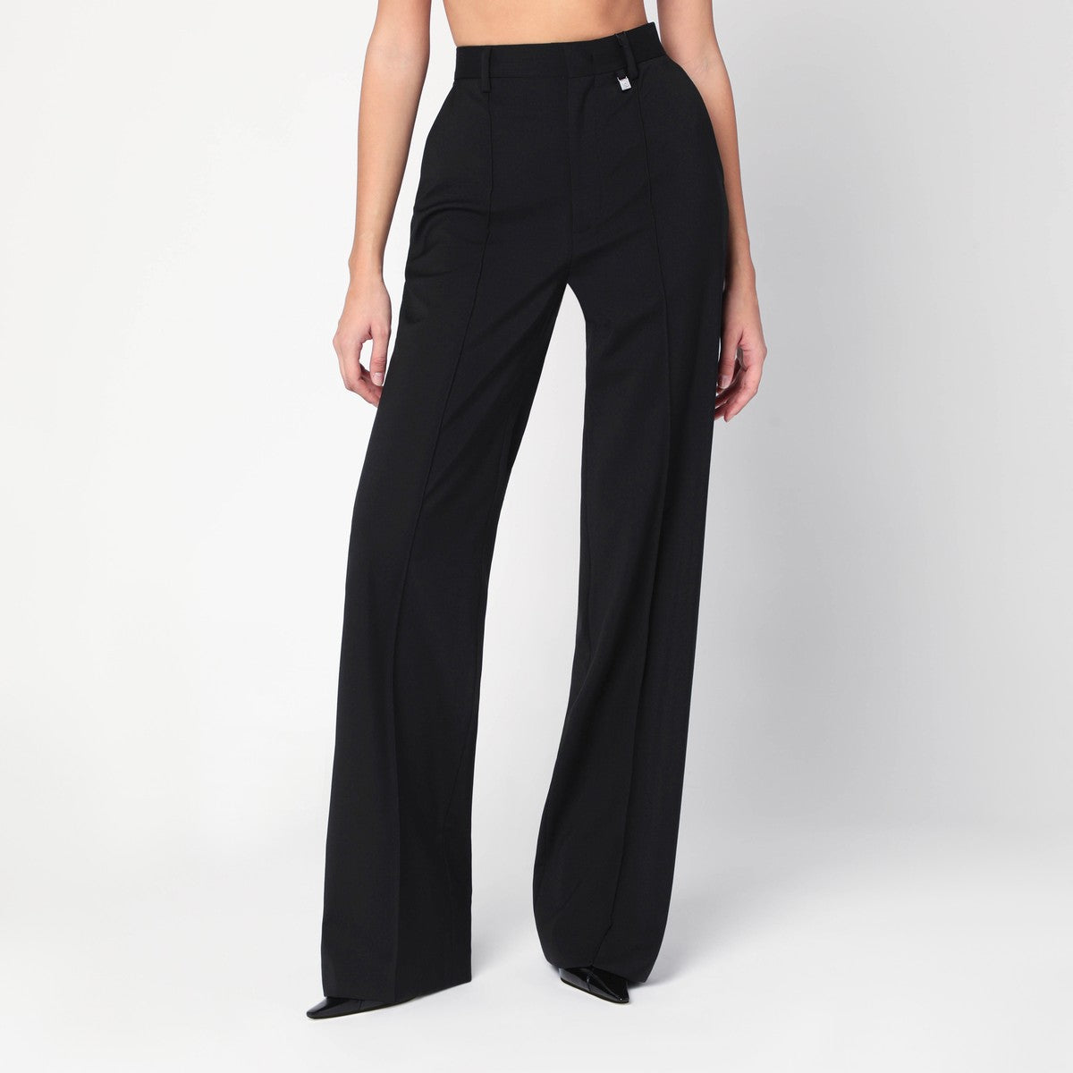 Giuseppe di Morabito Wide black wool trousers Giuseppe Di Morabito