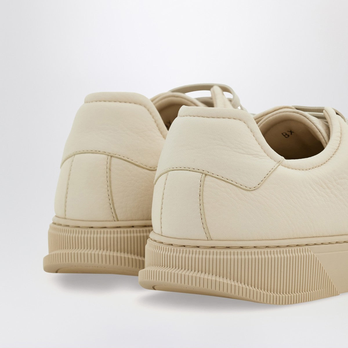 Ferragamo Mascarpone-colored leather sneakers Ferragamo