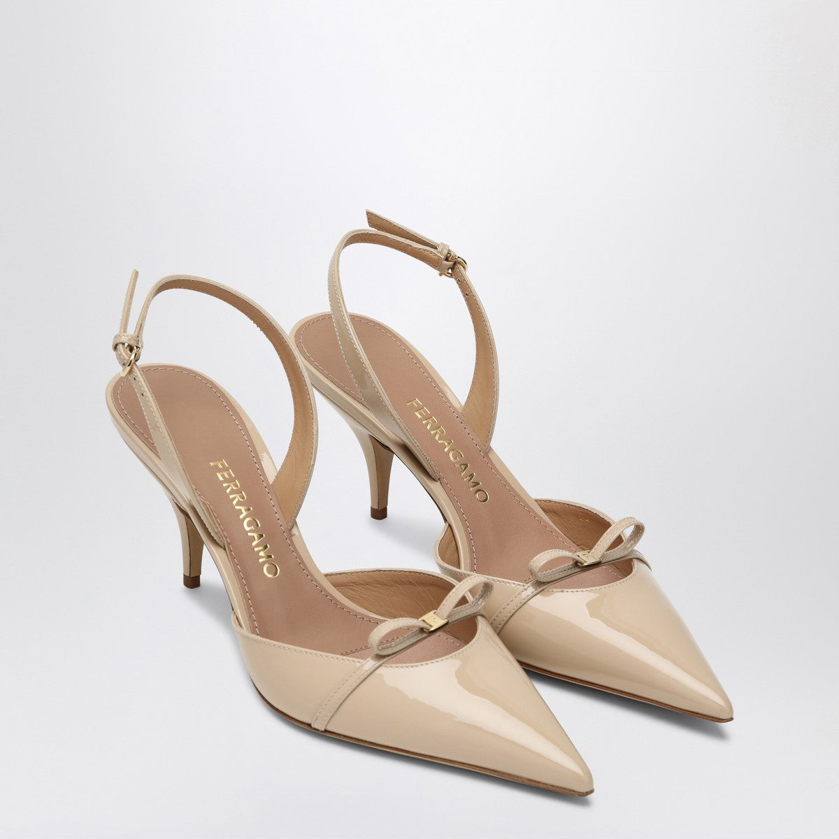 Ferragamo Powdery slingback with mini bow Ferragamo