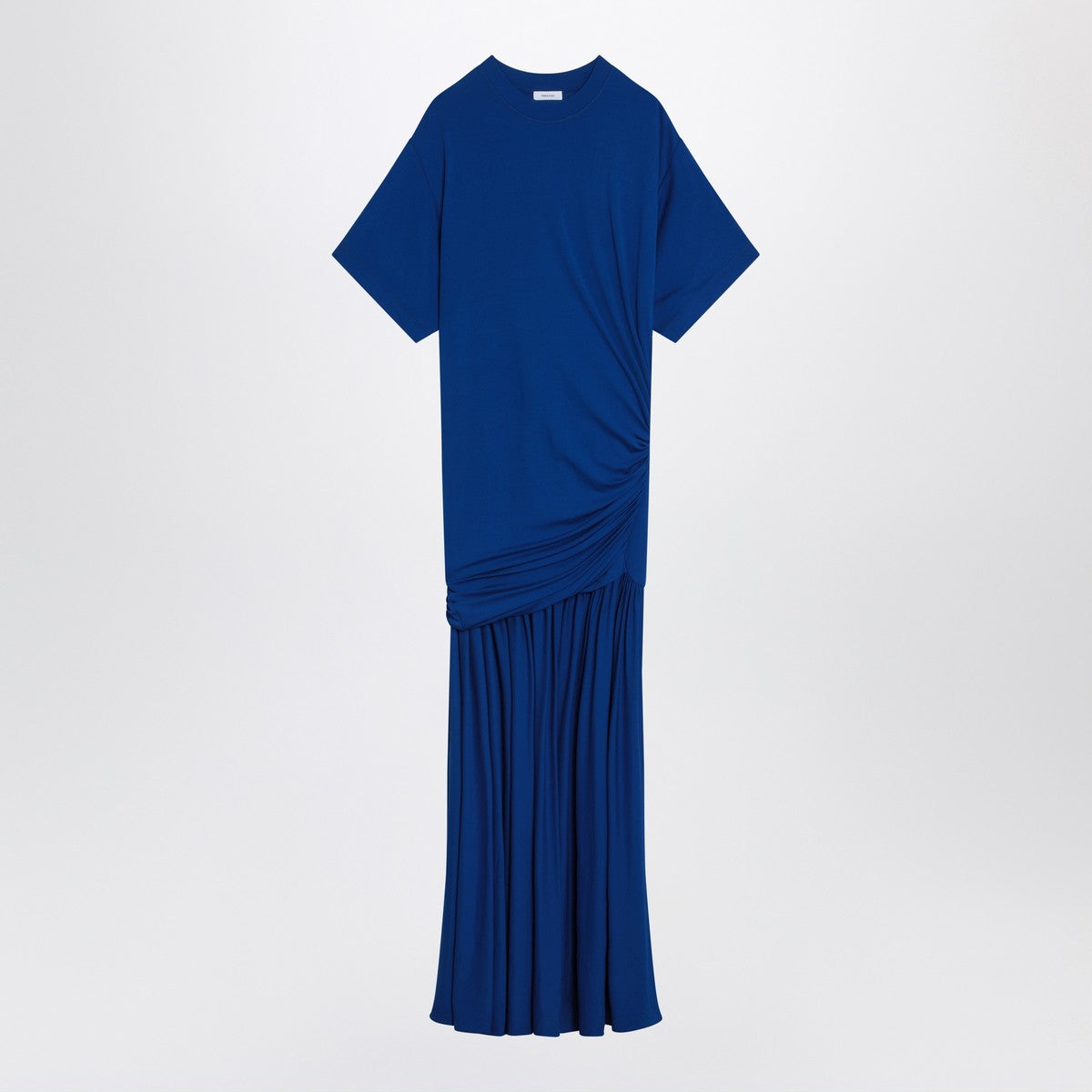 Ferragamo Long blue dress with draping Ferragamo