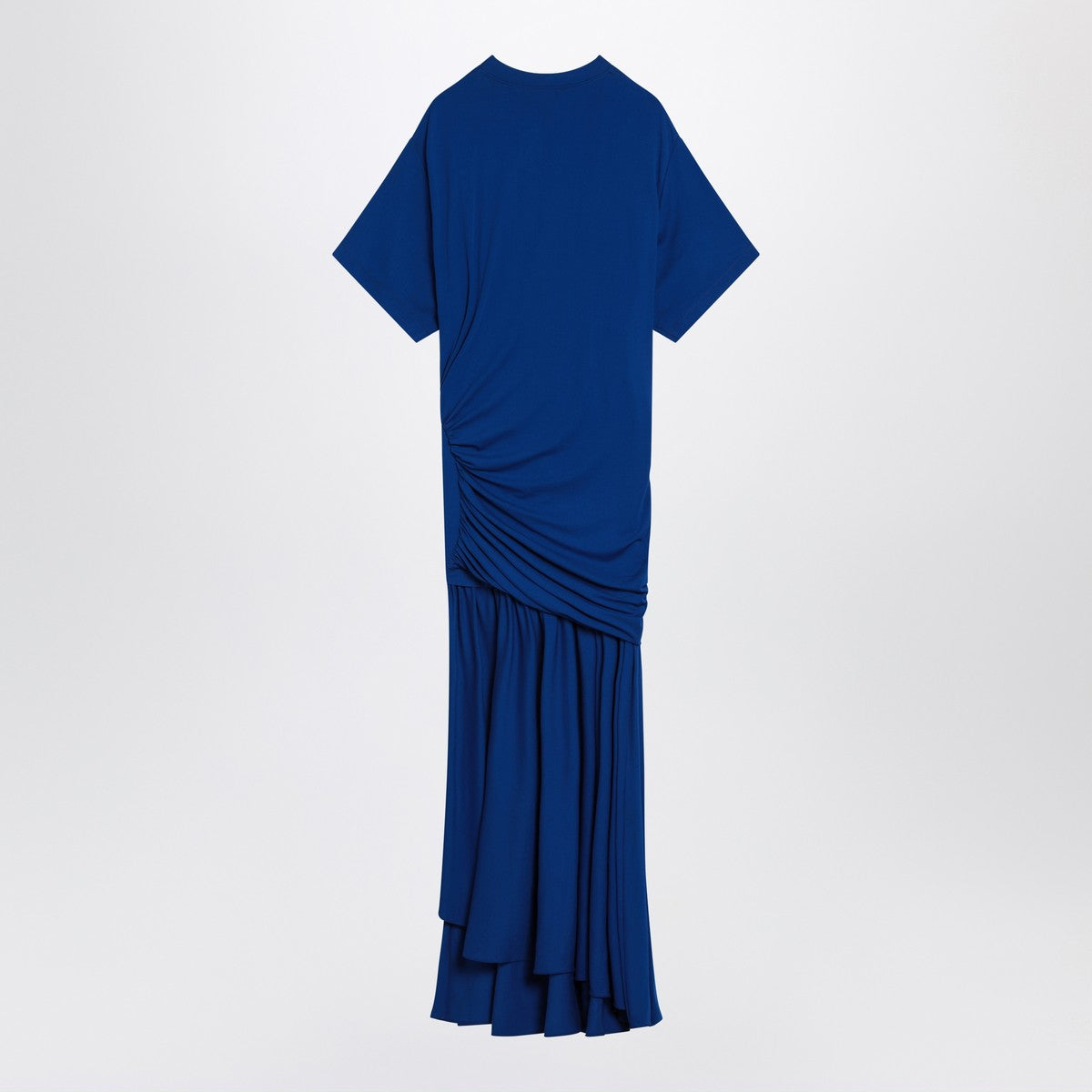 Ferragamo Long blue dress with draping Ferragamo
