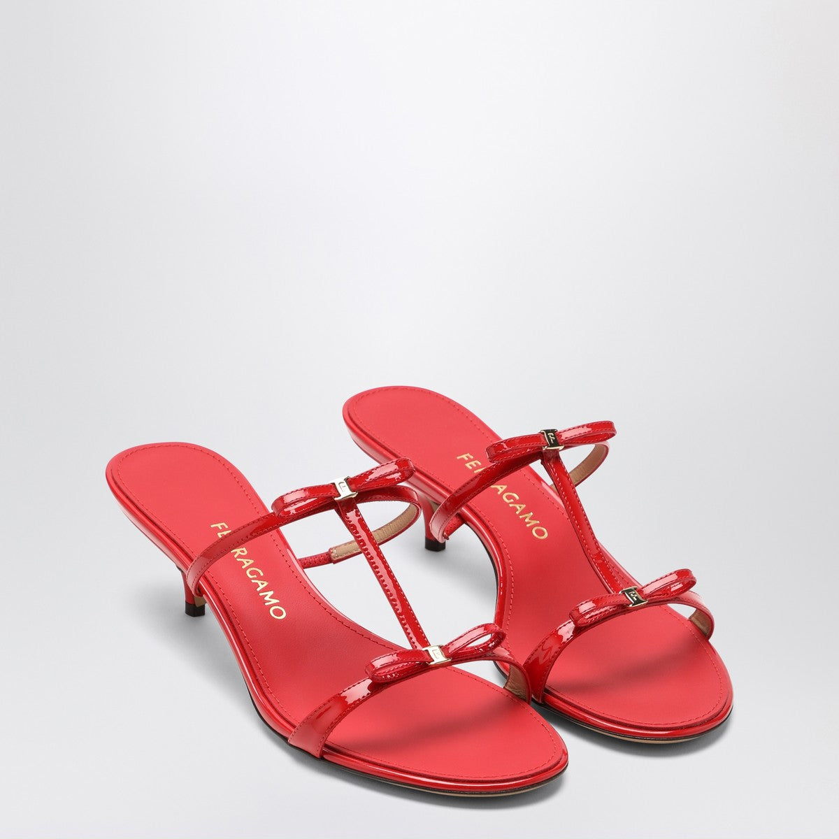 Ferragamo Flame red Mini Bow sandals Ferragamo