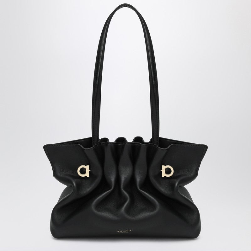Ferragamo Soft-Bag Small black leather Ferragamo