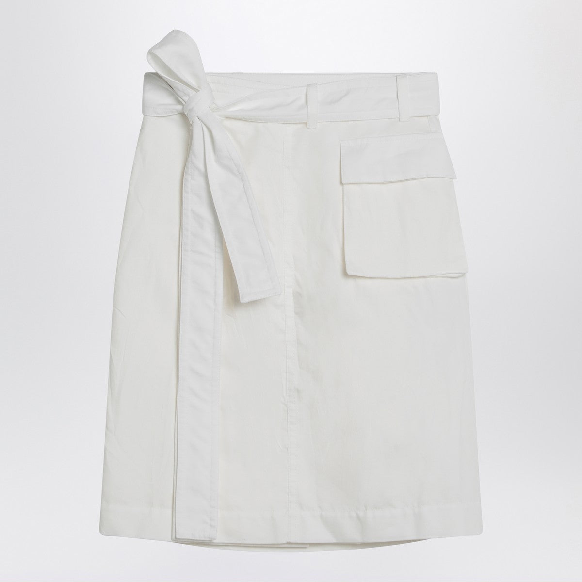 Ferragamo White wrap skirt in cotton blend Ferragamo