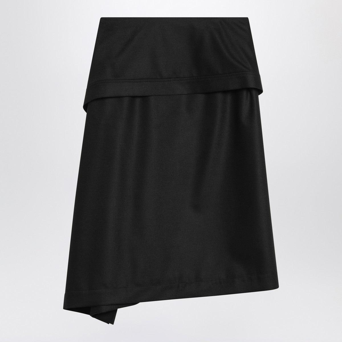 Ferragamo Asymmetric black skirt with basque Ferragamo