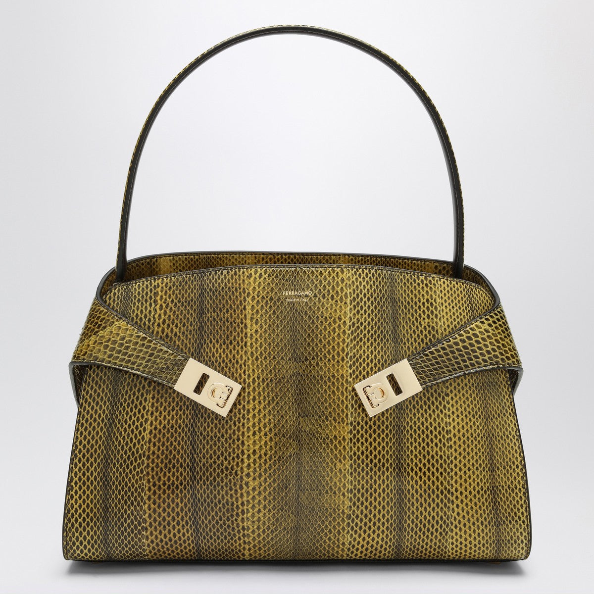 Ferragamo Hug Soft M bag in ginger/dark brown Ferragamo