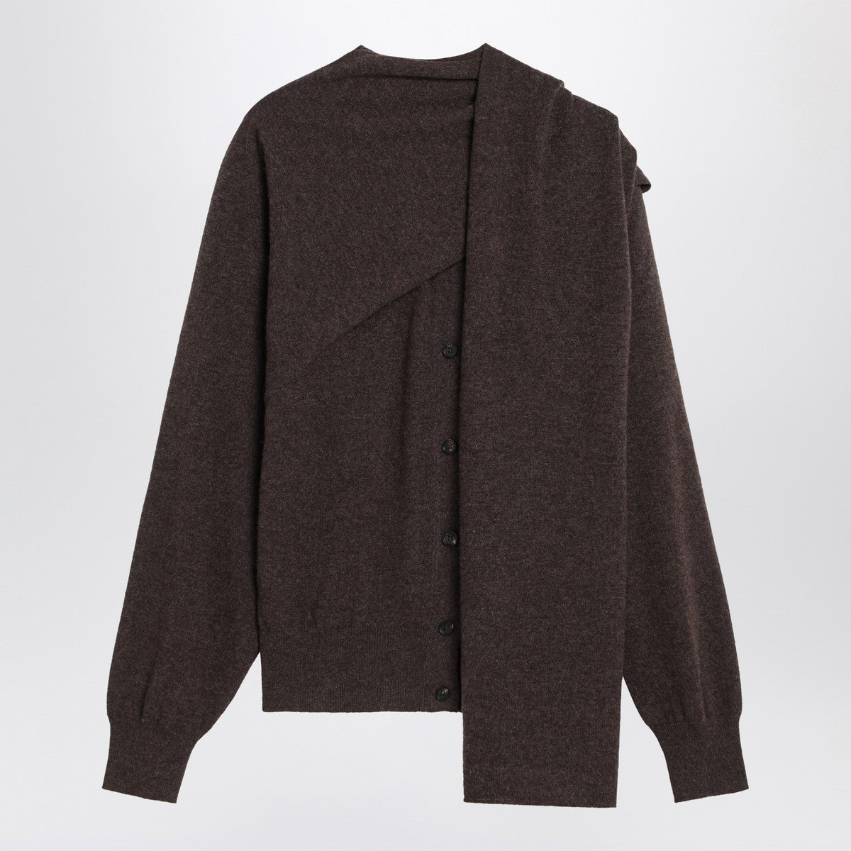 Ferragamo Clay mélange cashmere cardigan Ferragamo