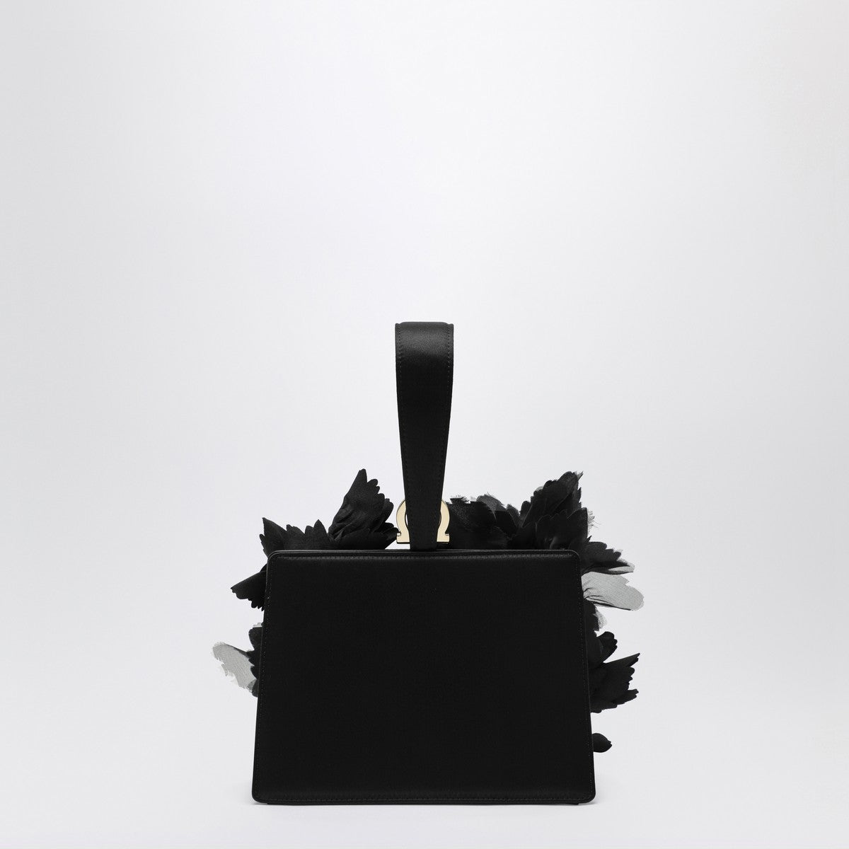 Ferragamo Mini clutch with black flowers Ferragamo