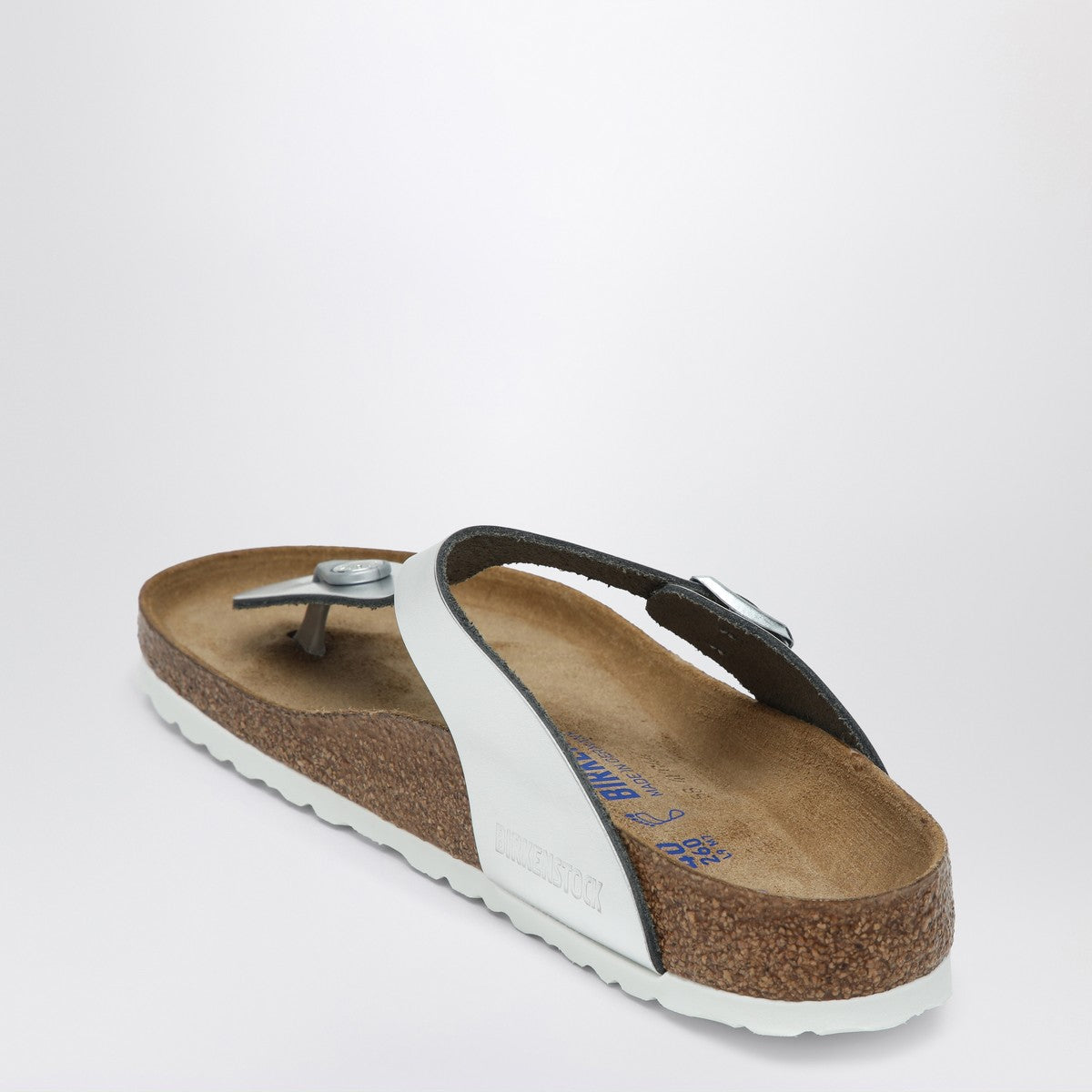 Birkenstock Gizeh Birko-Flor flip-flops silver Birkenstock