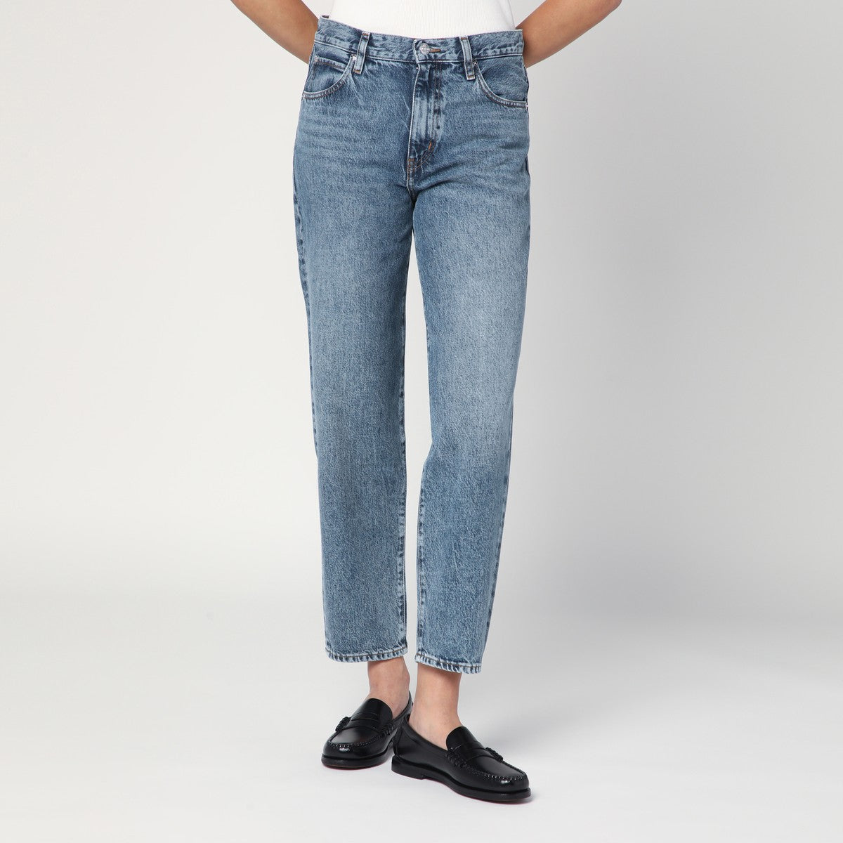 Frame Light blue washed-effect jeans Frame