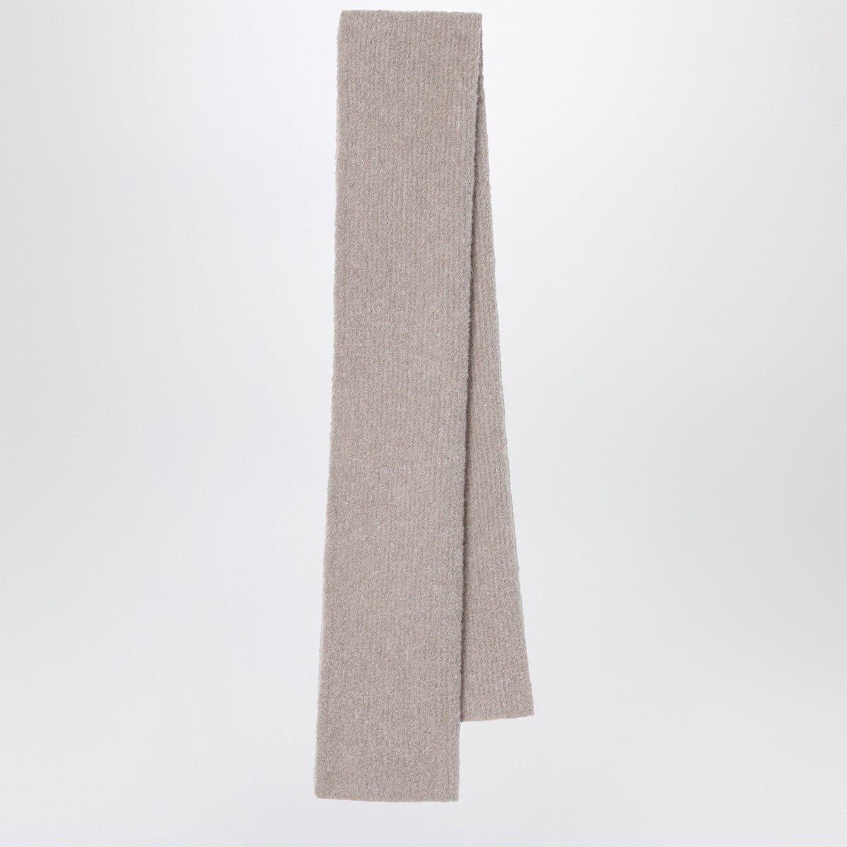The Row Beige Luthgard scarf in cashmere and silk blend The Row