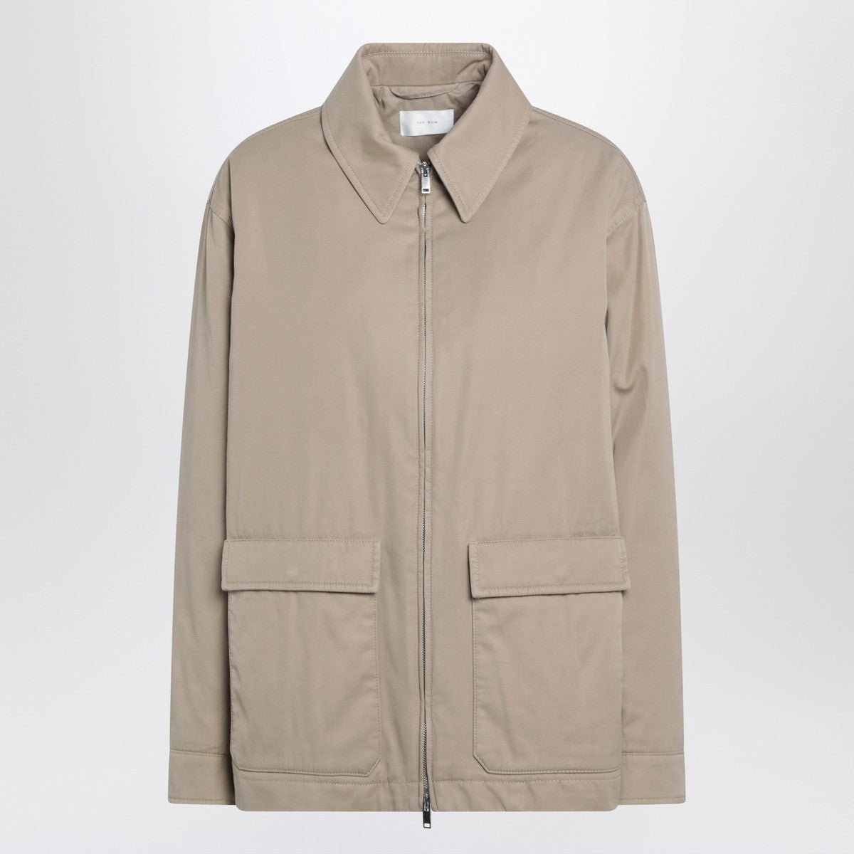 The Row Sand-colored Aurelius jacket in cotton and cashmere The Row