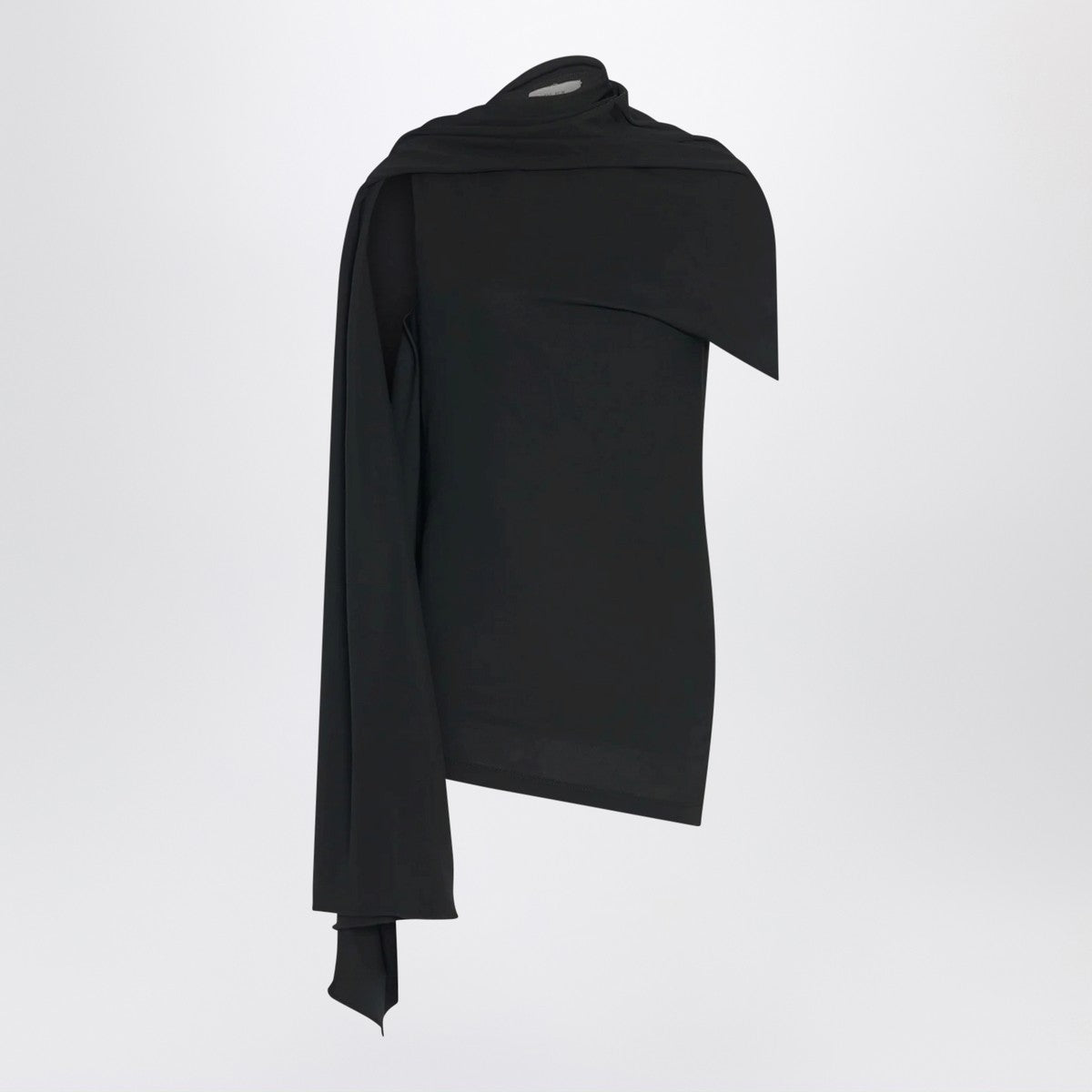 The Row Isadra top in black jersey The Row