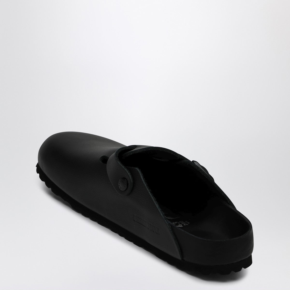 Birkenstock Boston slipper black in smooth leather Birkenstock