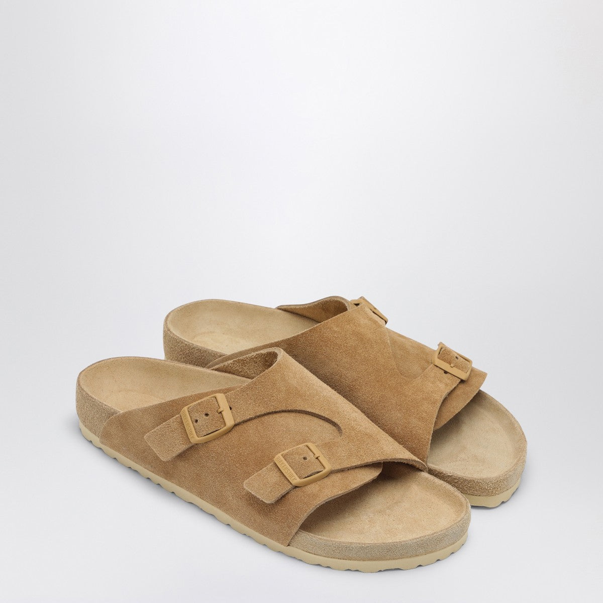 Birkenstock Slide Zürich Exquisite cream coloured in suede Birkenstock