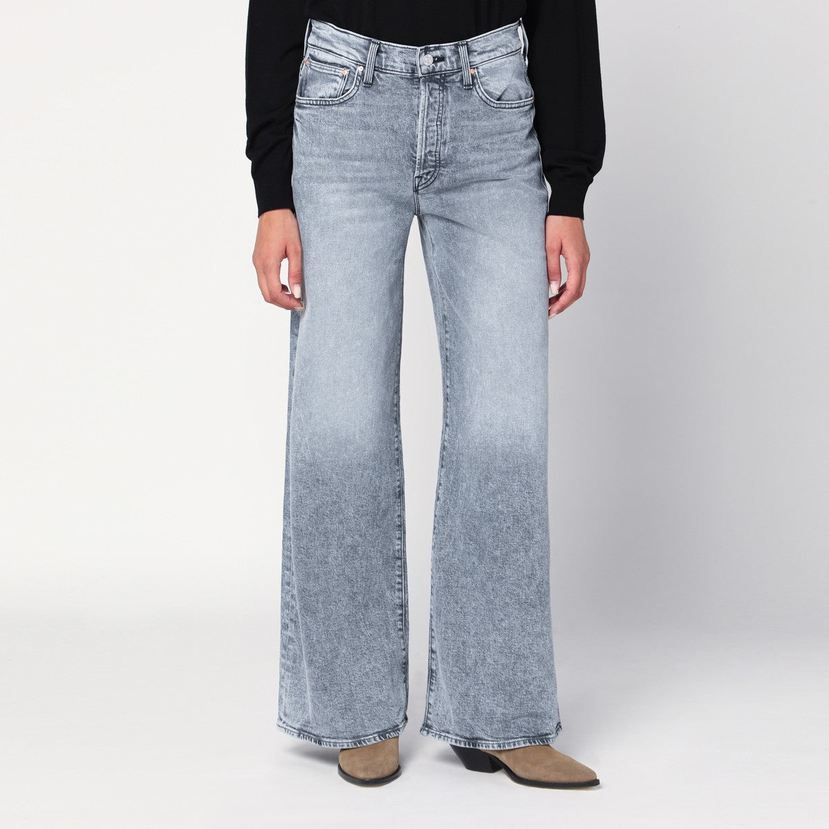 Mother The Ditcher Roller Sneak palazzo jeans