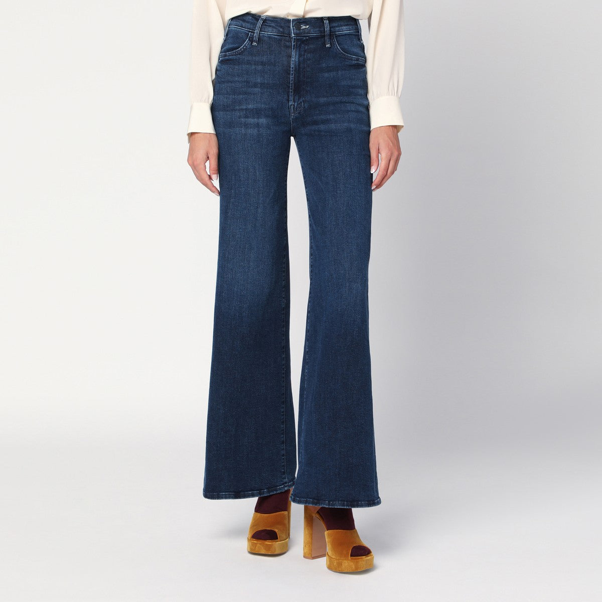 Mother The Hustler Roller Sneak palazzo jeans Mother