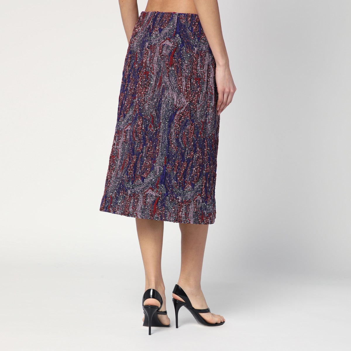 Dries Van Noten Skirt in jacquard cotton-blend viscose