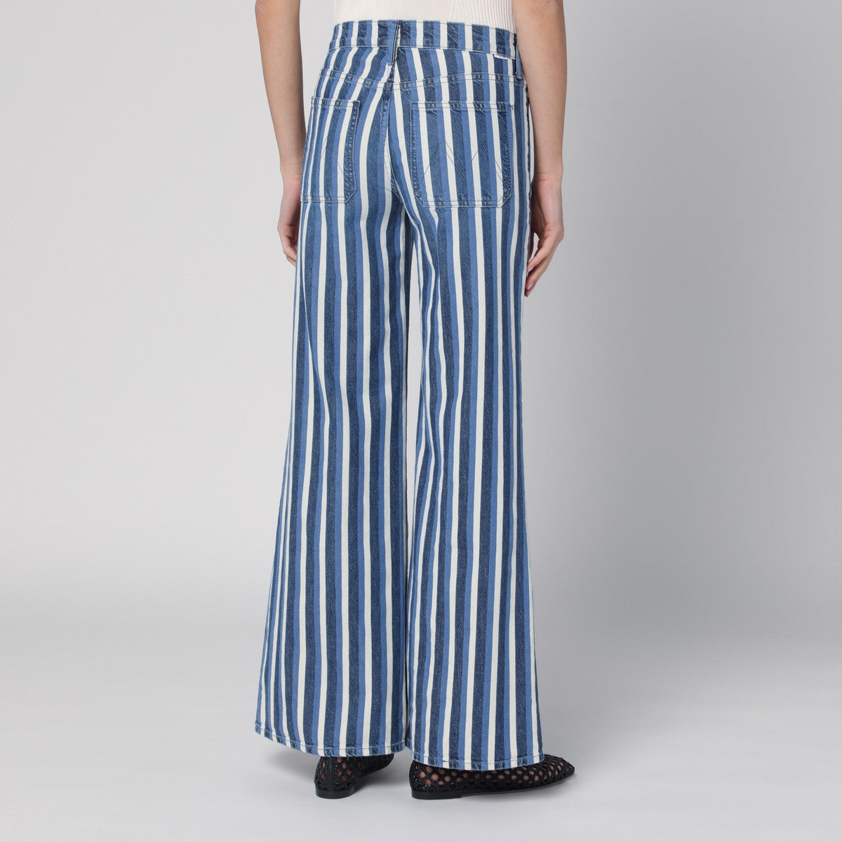 Mother Jeans The Patch Pocket Twister Sneak striped Mother