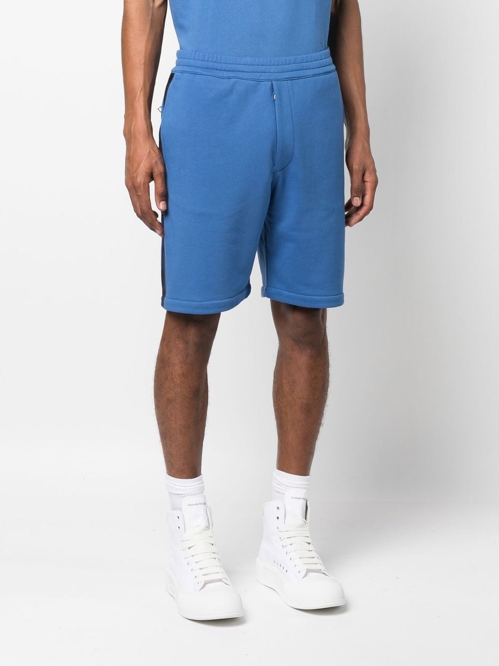 Alexander McQueen logo-tape jersey shorts Alexander Mcqueen