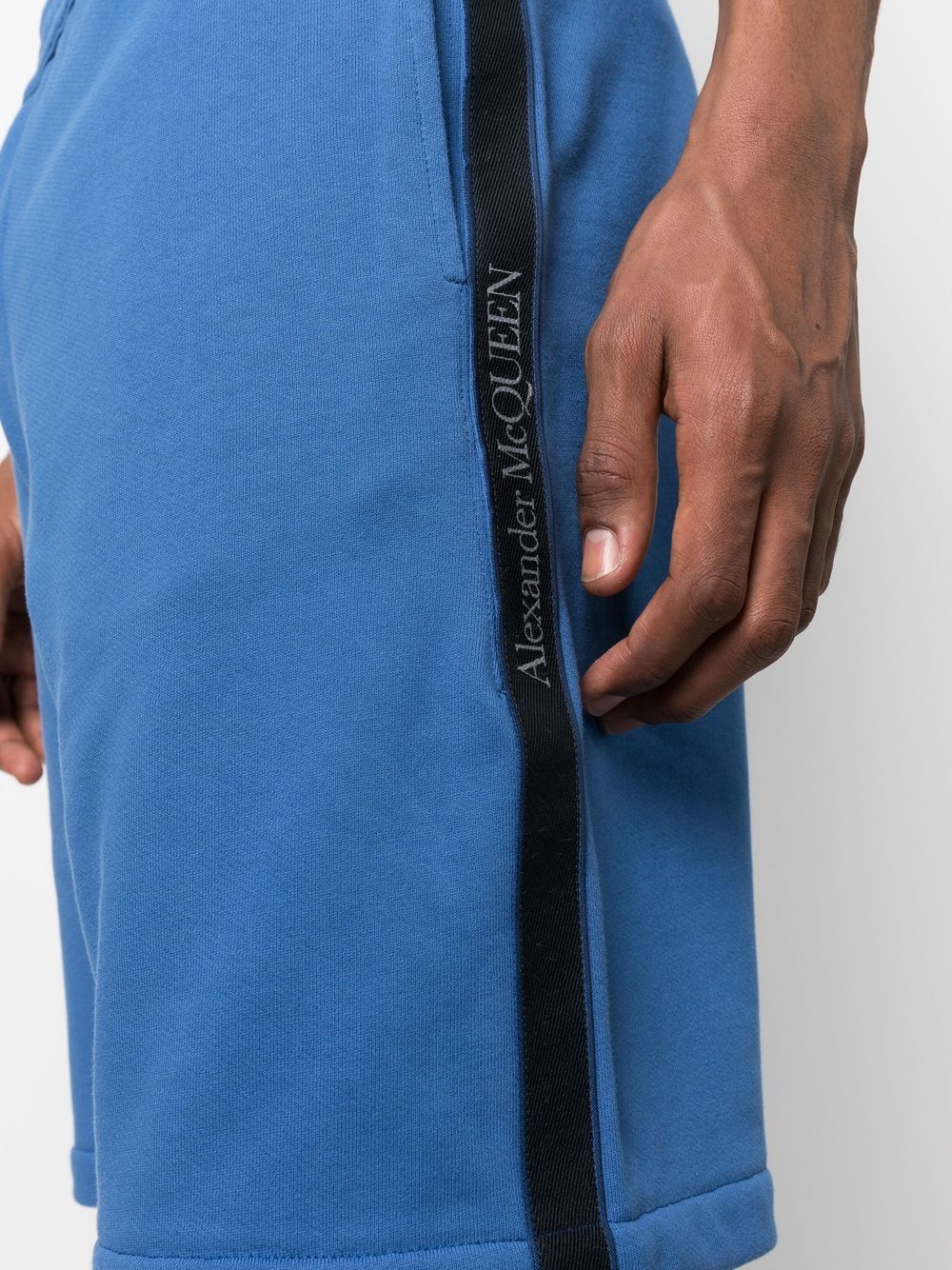 Alexander McQueen logo-tape jersey shorts Alexander Mcqueen