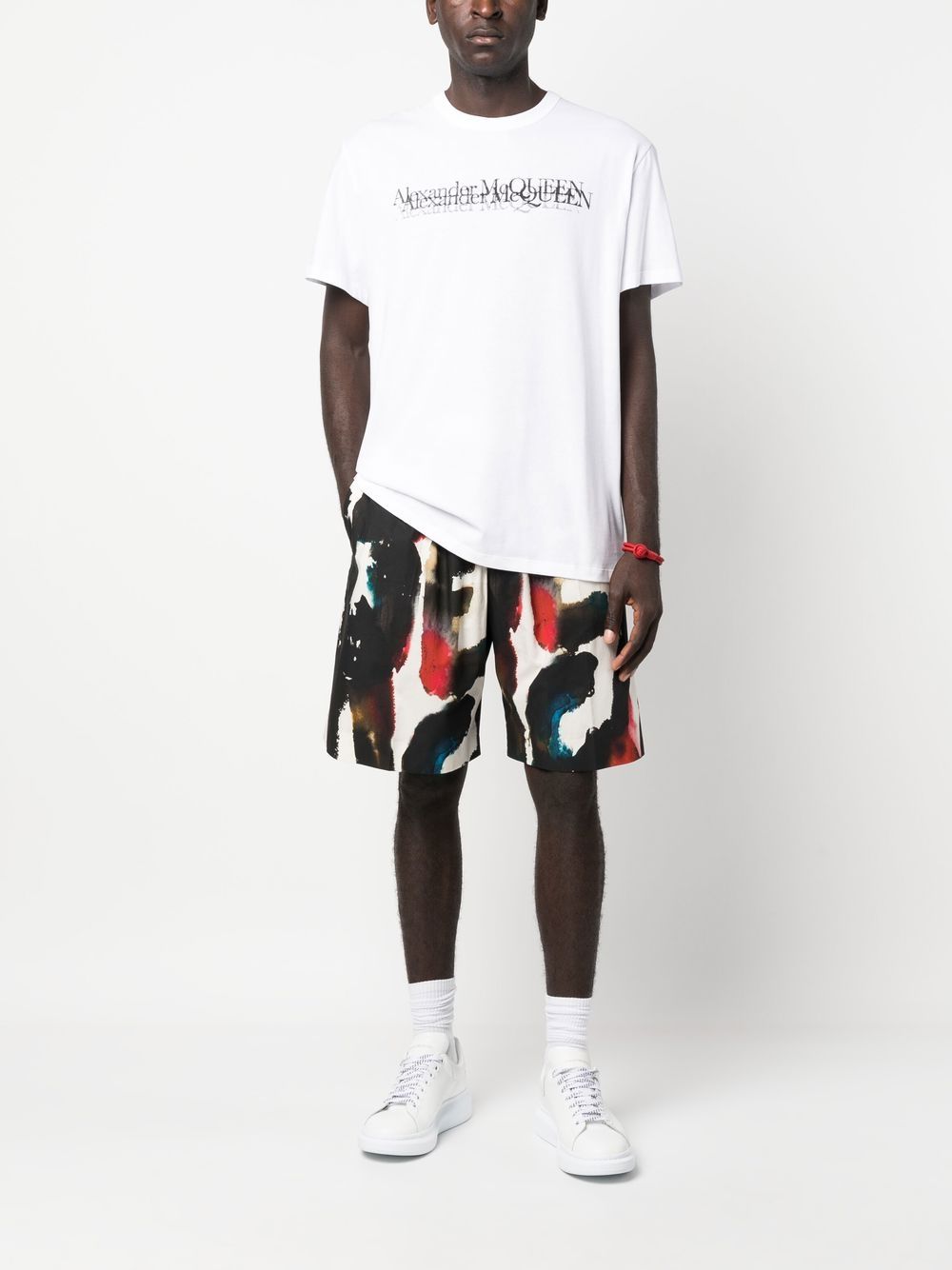 Alexander McQueen Straight Print Shorts Alexander Mcqueen