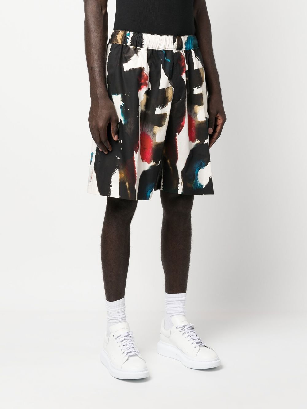 Alexander McQueen Straight Print Shorts Alexander Mcqueen