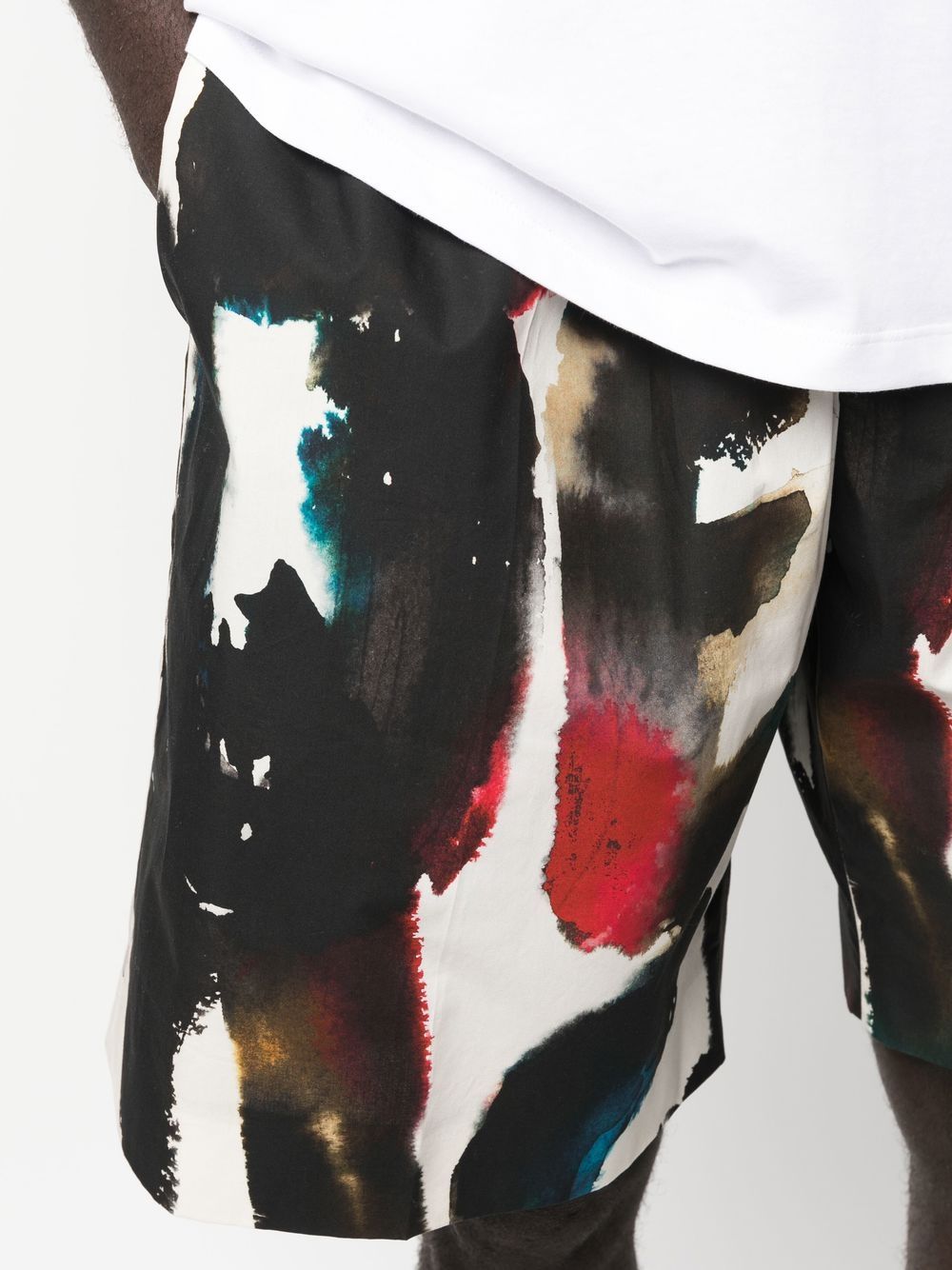Alexander McQueen Straight Print Shorts Alexander Mcqueen