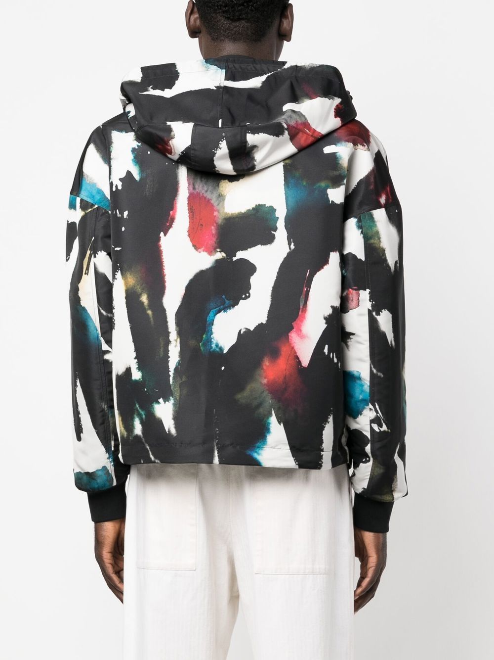 Alexander McQueen Graffiti-print Hooded Windbreaker Alexander Mcqueen