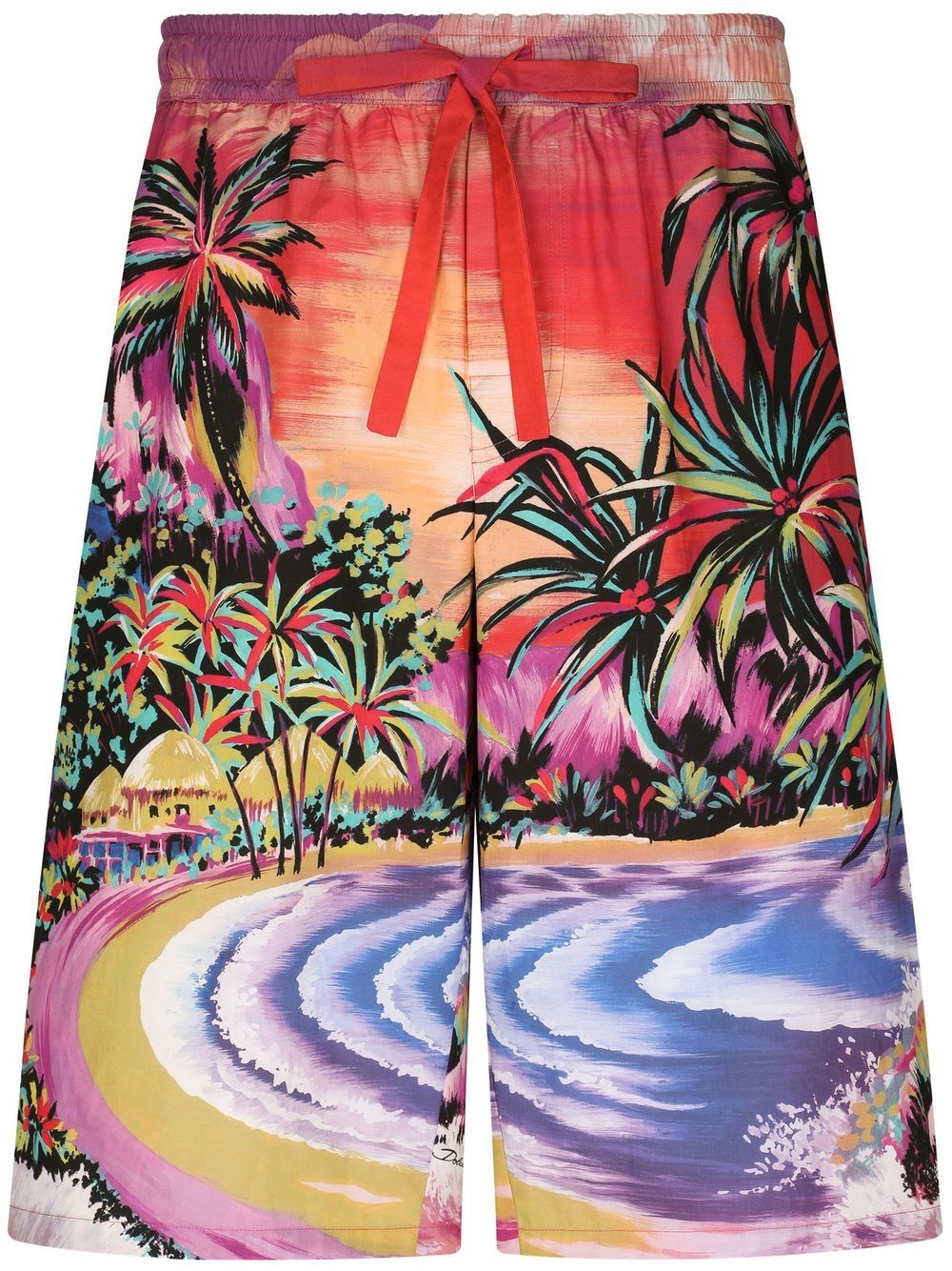 Dolce & Gabbana graphic-print bermuda shorts Dolce & Gabbana