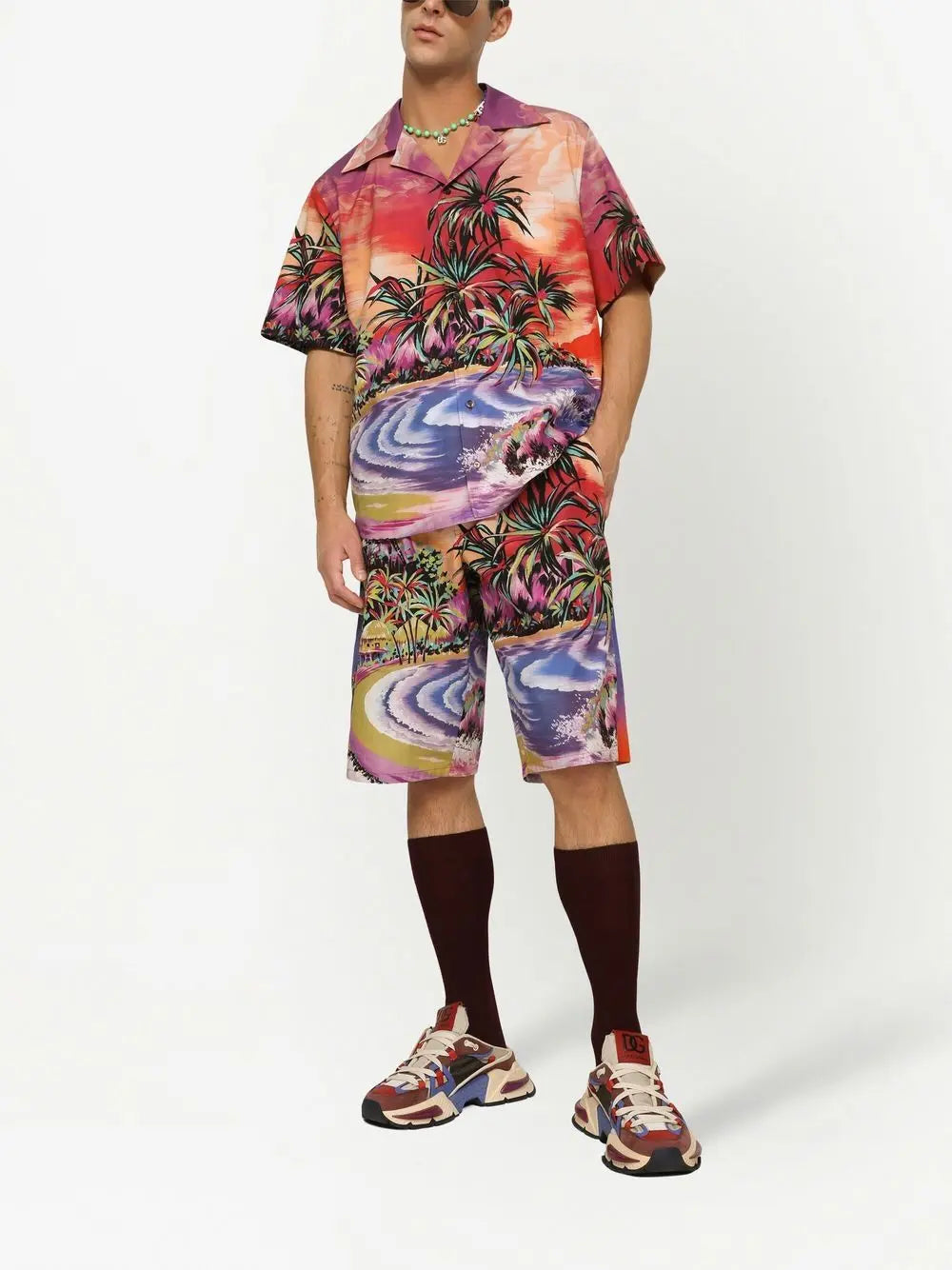 Dolce & Gabbana graphic-print bermuda shorts Dolce & Gabbana