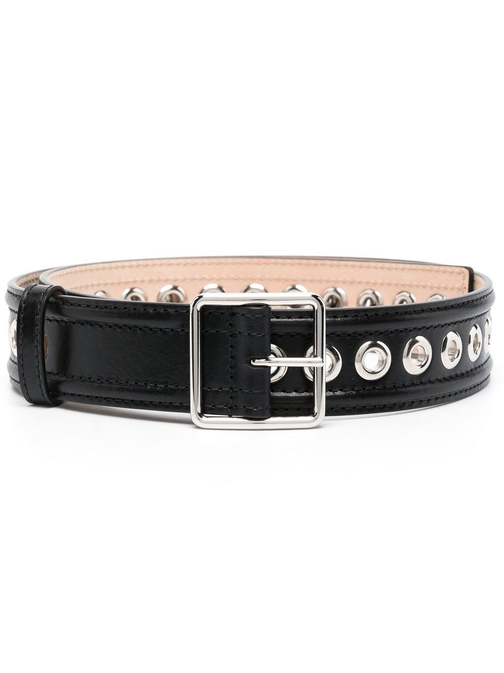 Alexander McQueen eyelet-detail leather belt Alexander Mcqueen