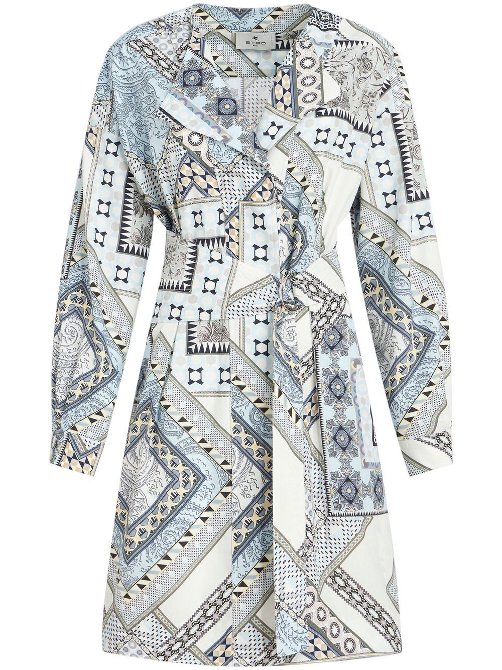 Etro Mix-print belted dress Etro