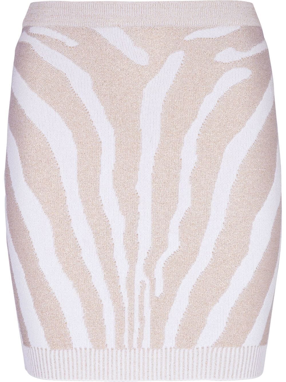 Balmain Zebra knit short skirt Balmain