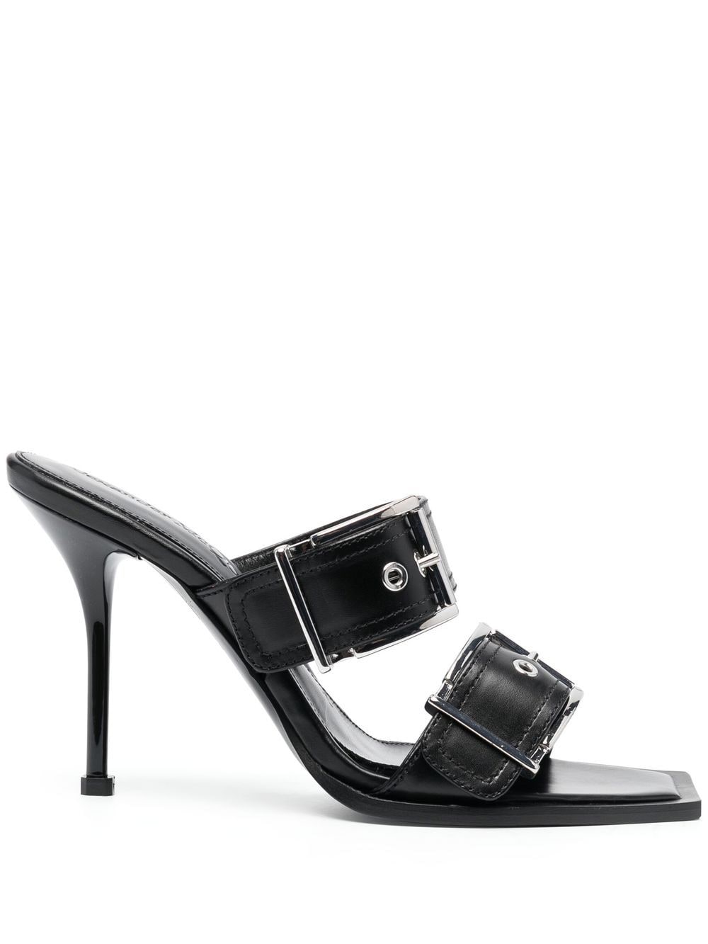 Alexander McQueen 100mm Buckled Leather Sandals Alexander McQueen