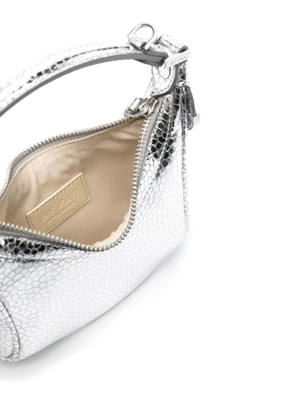 By Far Pre Cosmo metallic top-handle bag By Far Pre