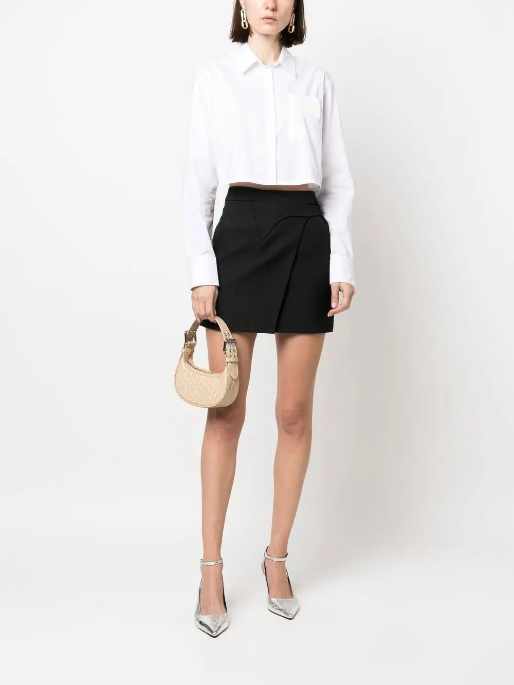By Far Pre By Far mini Soho crocodile-embossed shoulder bag By Far Pre