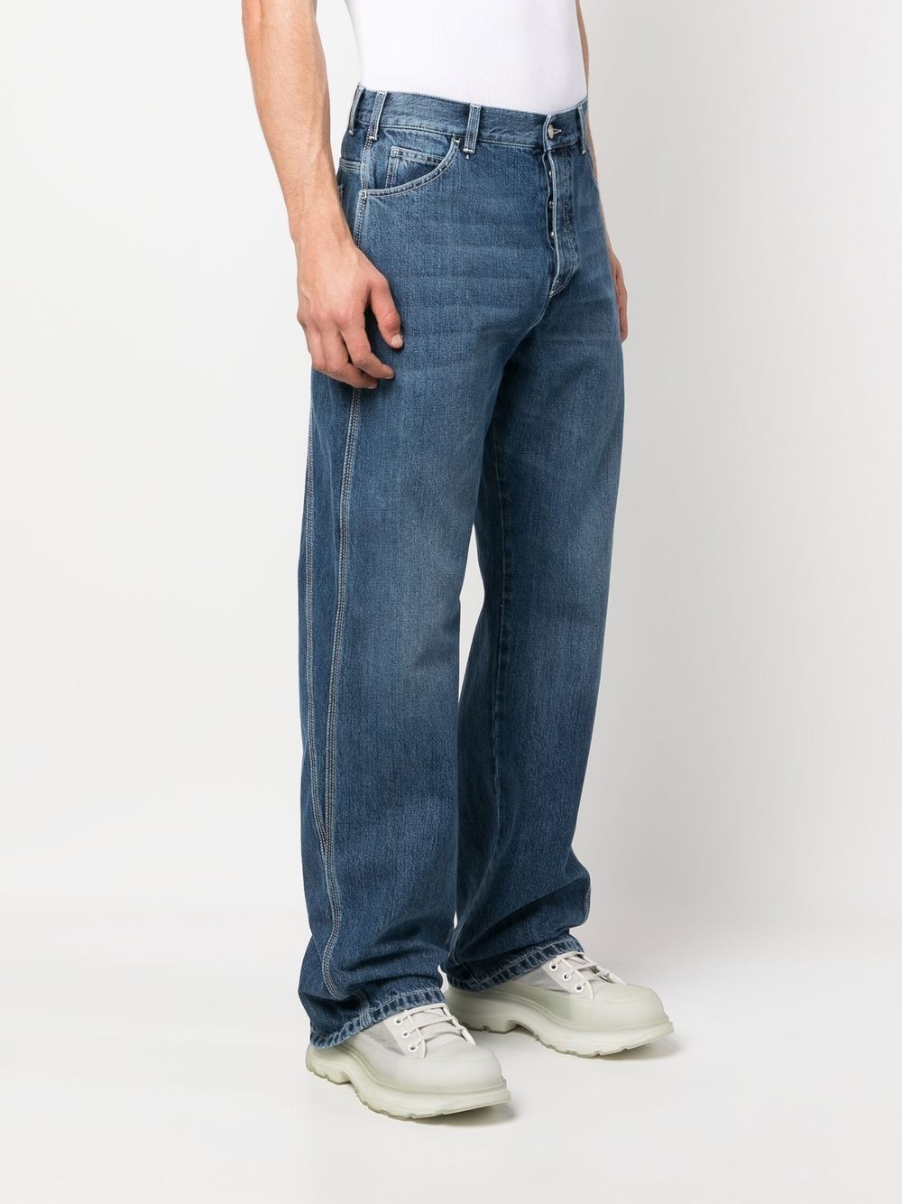 Alexander Mcqueen wide-leg panelled jeans Alexander Mcqueen