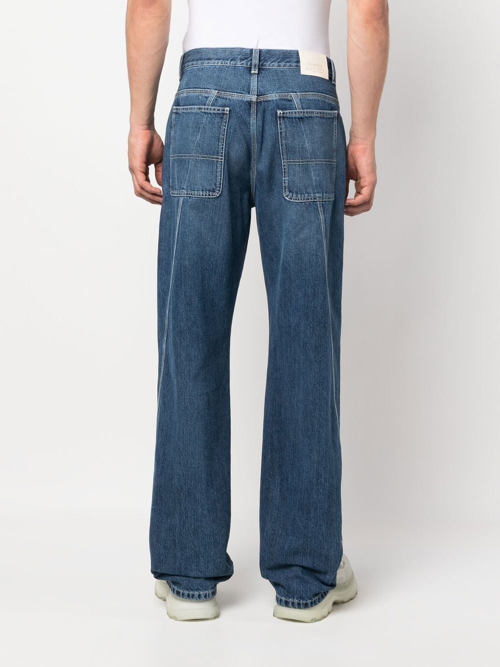 Alexander Mcqueen wide-leg panelled jeans Alexander Mcqueen