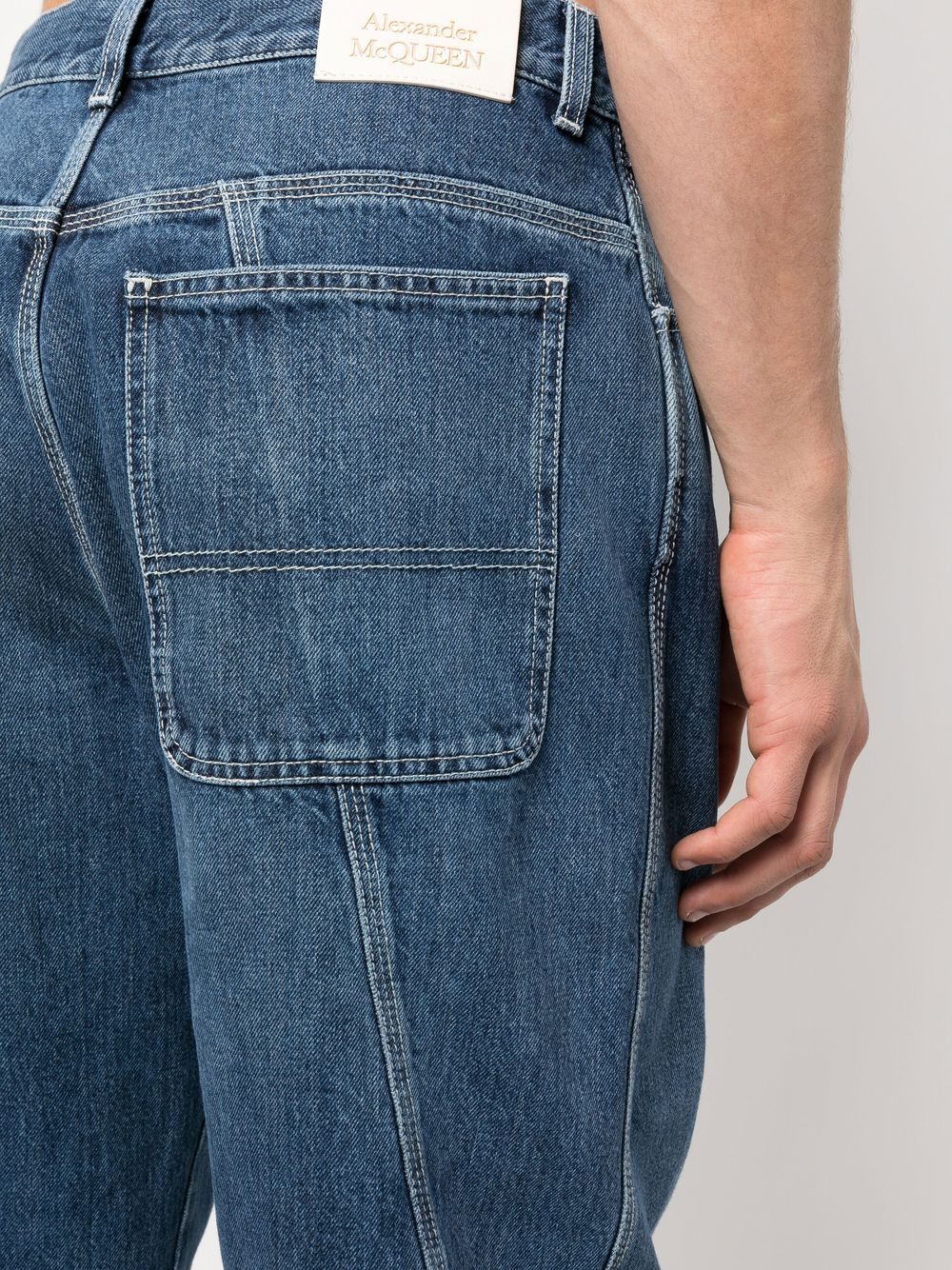 Alexander Mcqueen wide-leg panelled jeans Alexander Mcqueen