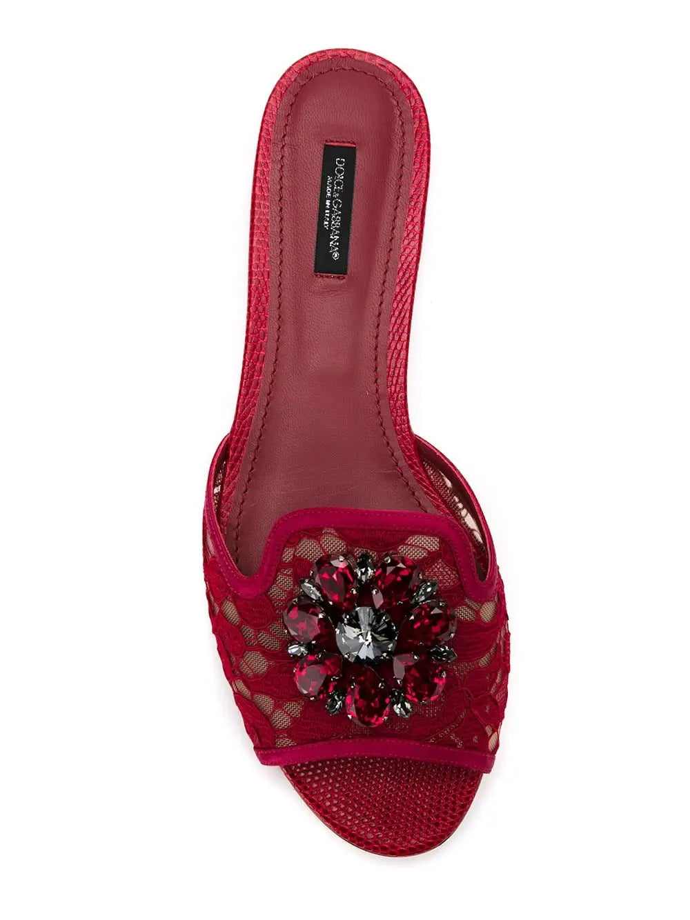 Dolce & Gabbana Rainbow Lace brooch-detail sandals Dolce & Gabbana