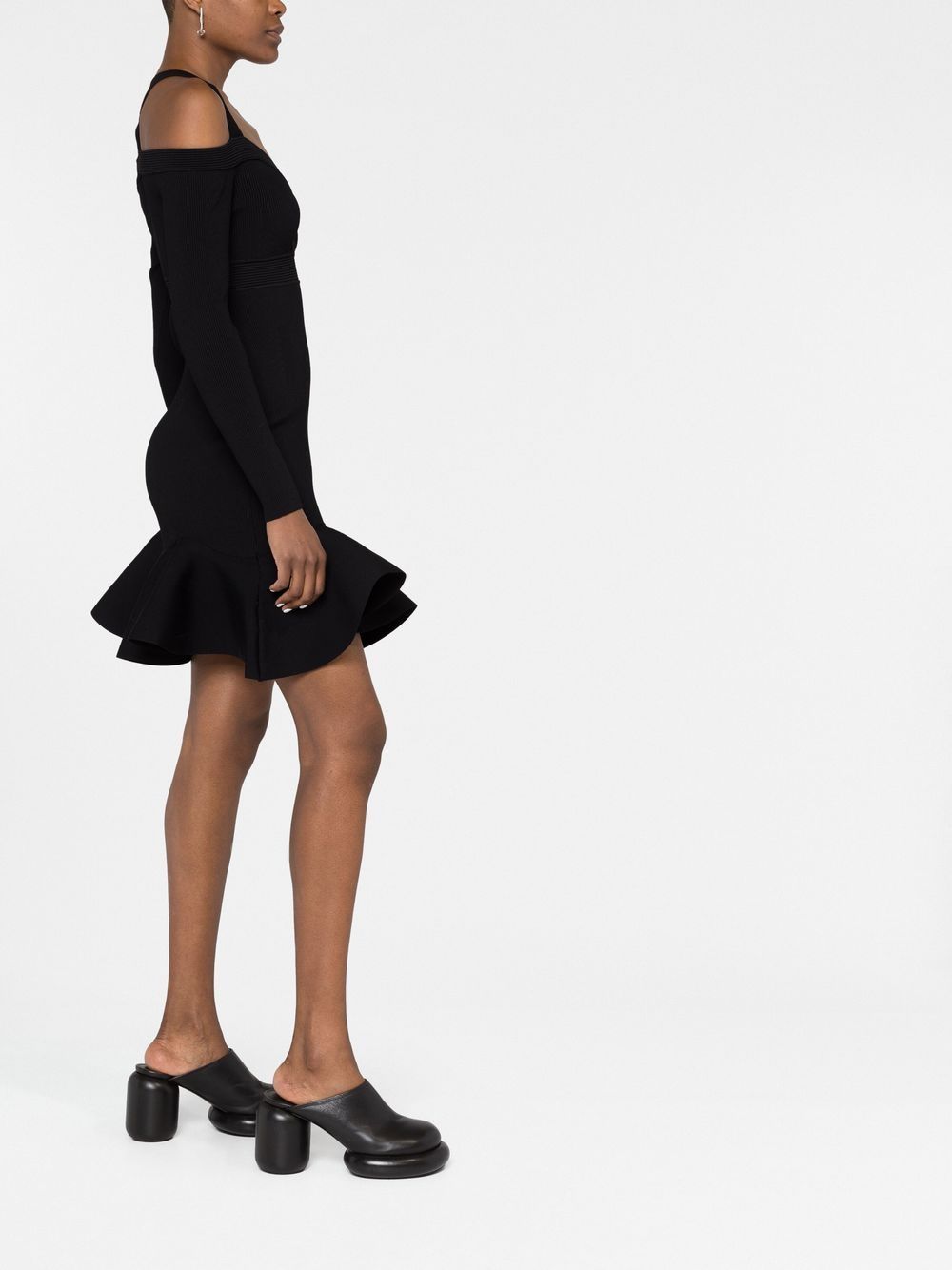 Alexander McQueen Short knitted dress with V-neck Alexander Mcqueen