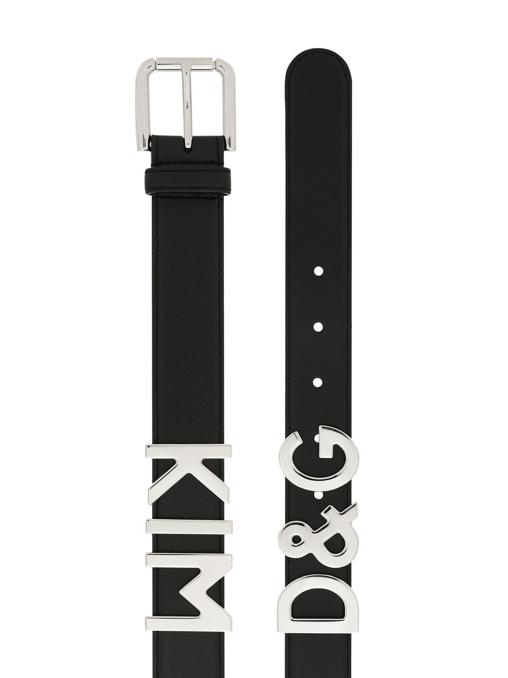 Dolce & Gabbana  logo-lettering Leather Belt Dolce & Gabbana